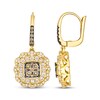 Thumbnail Image 3 of Le Vian Vault Multi-Diamond Scalloped Halo Dangle Earrings 1-3/4 ct tw 14K Honey Gold