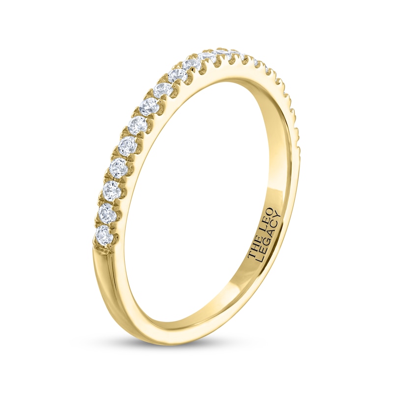 Main Image 2 of THE LEO Legacy Lab-Grown Diamond Wedding Band 1/4 ct tw 14K Yellow Gold