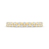 Thumbnail Image 3 of Monique Lhuillier Bliss Lab-Grown Diamond Two-Row Wedding Band 3/8 ct tw 18K Yellow Gold