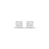 Thumbnail Image 2 of Radiant Reflections Princess-Cut Diamond Solitaire Stud Earrings 1/2 ct tw Sterling Silver (I/I3)