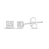 Thumbnail Image 1 of Radiant Reflections Princess-Cut Diamond Solitaire Stud Earrings 1/3 ct tw Sterling Silver (I/I3)