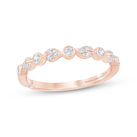 Monique Lhuillier Bliss Certified Lab-Grown Diamond Wedding Band 1/5 ct tw 18K Rose Gold