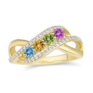 Birthstone Family & Mother's Ring (2-4 Stones)
