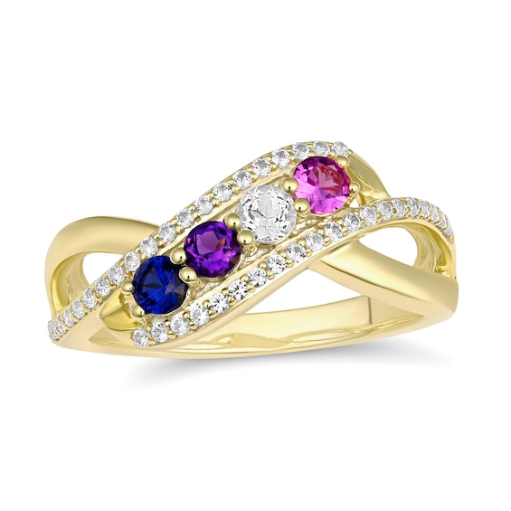 Birthstone Family & Mother's Ring (2-4 Stones)