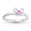 Thumbnail Image 1 of Stackable Ring Lab-Created Sapphire Sterling Silver