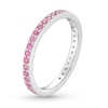 Thumbnail Image 1 of Stackable Ring Lab-Created Pink Sapphire Sterling Silver