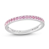 Thumbnail Image 3 of Stackable Ring Lab-Created Pink Sapphire Sterling Silver