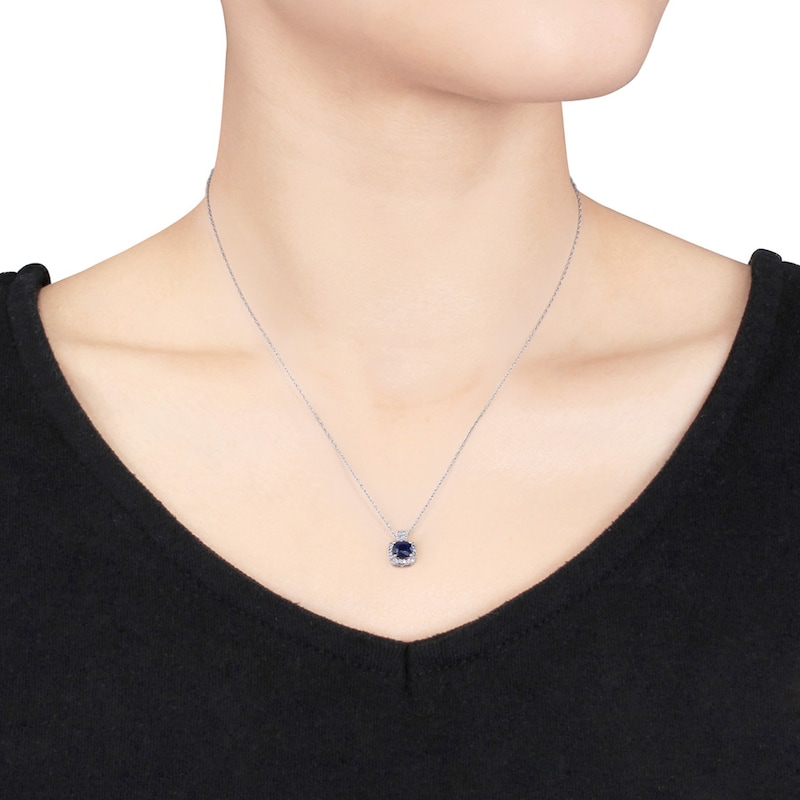 Sapphire Diamond String Necklace – María José Jewelry