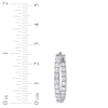 Thumbnail Image 2 of Hoop Earrings Lab-Created Sapphires Sterling Silver