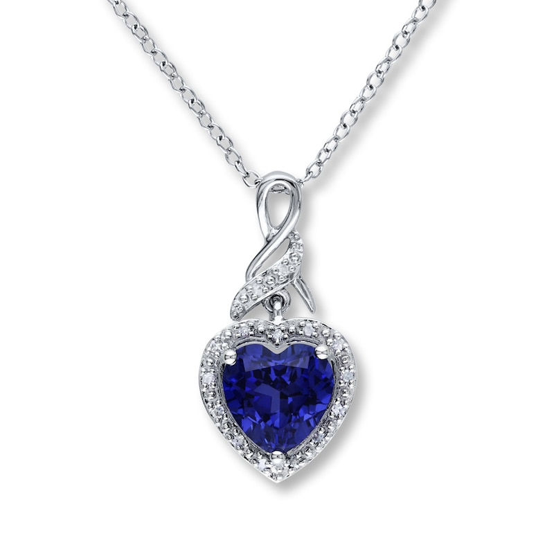 Blue Sapphire Necklace Necklace for Her Gemstone Silver Necklace 925 Sterling Silver Necklace Wedding Jewellery