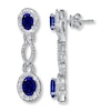 Thumbnail Image 0 of Lab-Created Sapphires Diamond Accents Sterling Silver