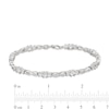 Thumbnail Image 2 of Infinity Bracelet Lab-Created White Sapphires Sterling Silver