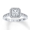 Thumbnail Image 1 of Lab-Created White Sapphire Ring Sterling Silver