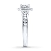 Thumbnail Image 3 of Lab-Created White Sapphire Ring Sterling Silver