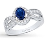 Thumbnail Image 1 of Le Vian Sapphire Ring 1/2 ct tw Diamonds 14K Vanilla Gold