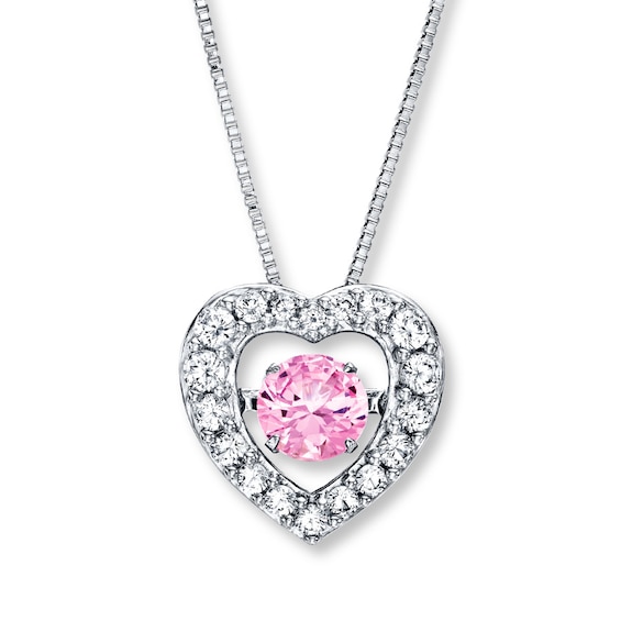 Unstoppable Love Necklace Lab-Created Sapphires Sterling Silver