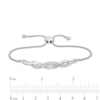 Thumbnail Image 2 of Bolo Bracelet Lab-Created White Sapphires Sterling Silver
