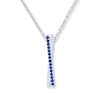 Thumbnail Image 0 of Lab-Created Sapphires Sterling Silver Necklace