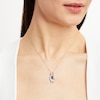 Thumbnail Image 2 of Penguin Necklace Lab-Created Sapphires Sterling Silver