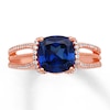 Thumbnail Image 0 of Lab-Created Sapphire Ring 10K Rose Gold