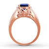 Thumbnail Image 1 of Lab-Created Sapphire Ring 10K Rose Gold
