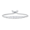 Thumbnail Image 1 of Lab-Created White Sapphire Bolo Bracelet Sterling Silver