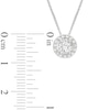 Thumbnail Image 2 of Lab-Created White Sapphire Necklace Sterling Silver