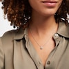 Thumbnail Image 3 of Lab-Created White Sapphire Necklace Sterling Silver