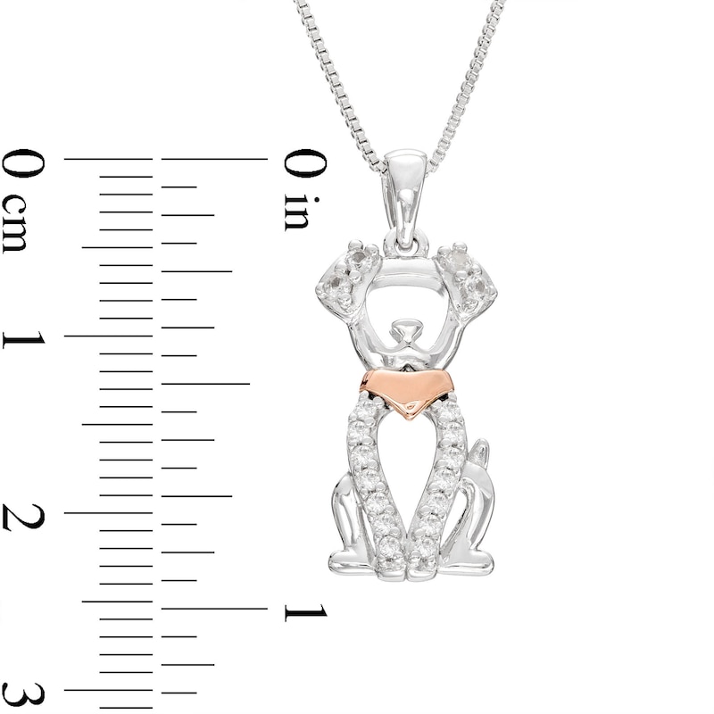 Dog Bone Chain Round Diamond Necklace