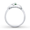 Thumbnail Image 2 of Elephant Ring Lab-Created Emerald Sterling Silver