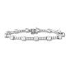 Lab-Created White Sapphire Bracelet Sterling Silver