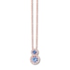 Thumbnail Image 0 of Le Vian Blueberry Sapphire Necklace 1/6 ct tw Diamonds 14K Gold