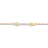Thumbnail Image 0 of Arrow Anklet Lab-Created White Sapphires 10K Yellow Gold