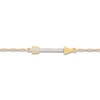 Thumbnail Image 1 of Arrow Anklet Lab-Created White Sapphires 10K Yellow Gold