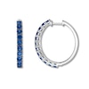 Thumbnail Image 1 of Le Vian Blueberry Sapphire Hoop Earrings 14K Vanilla Gold