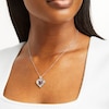 Thumbnail Image 5 of Convertible Heart Necklace Lab-Created Ruby Sterling Silver