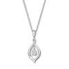 Thumbnail Image 3 of Convertible Lab-Created Emerald Necklace Sterling Silver