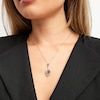 Thumbnail Image 5 of Convertible Lab-Created Emerald Necklace Sterling Silver