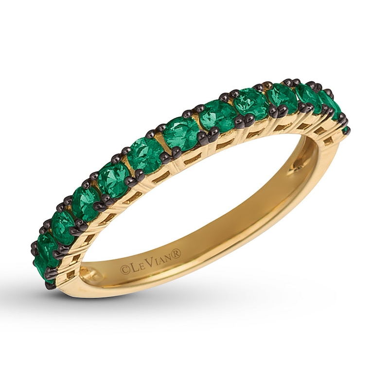 Main Image 1 of Le Vian Natural Emerald Ring 14K Honey Gold