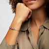 Thumbnail Image 2 of Lab-Created Ruby Heart Bolo Bracelet Sterling Silver
