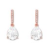 Thumbnail Image 2 of Lab-Created White Sapphire Earrings 10K Rose Gold