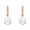 Thumbnail Image 1 of Lab-Created White Sapphire Earrings 10K Rose Gold