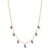 Thumbnail Image 1 of Lab-Created Gemstone Rainbow Charm Necklace 10K Yellow Gold