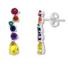 Thumbnail Image 0 of Multi-Color Stone Earrings Sterling Silver