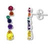 Thumbnail Image 1 of Multi-Color Stone Earrings Sterling Silver
