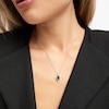 Thumbnail Image 2 of Lab-Created Sapphire Necklace Sterling Silver