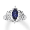 Thumbnail Image 0 of Lab-Created Sapphire Ring Sterling Silver