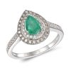 Thumbnail Image 0 of Le Vian Emerald Ring 3/8 ct tw Diamonds 14K Vanilla Gold