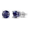 Thumbnail Image 1 of Lab-Created Blue Sapphire Stud Earrings Sterling Silver