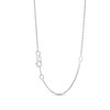 Thumbnail Image 1 of Lab-Created Ruby Solitaire Necklace Round-cut Sterling Silver 18"
